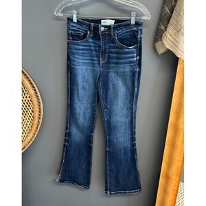 Buckle BKE Womens 26x29.5 Jeans Billie Slim Fit High Rise Bootcut Ankle Slit